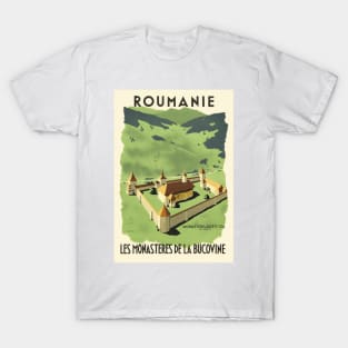 Roumanie Romania Vintage Poster 1930s T-Shirt